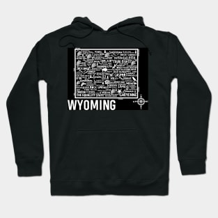 Wyoming Map Hoodie